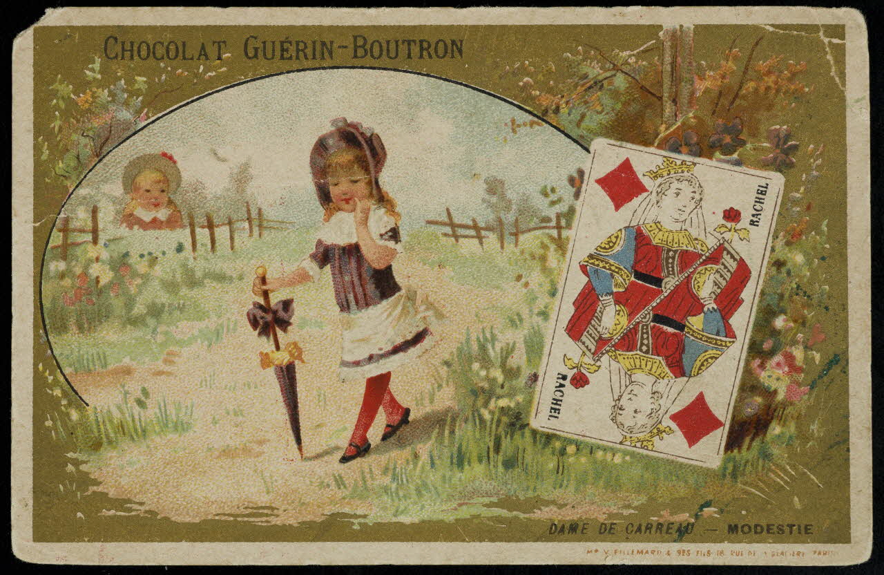 Baster & Vieillemard carte réclame chromo Paris 1889-1895 1995.1.3168.3 Photo