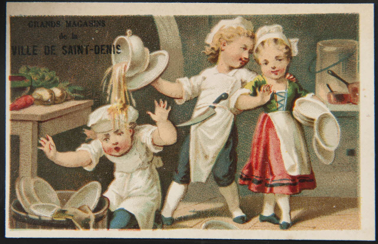 Bourgerie carte réclame chromo Paris 1860-1900 1995.1.3182.2 Photo