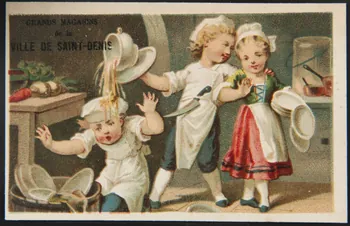 Bourgerie carte réclame chromo Paris 1860-1900 1995.1.3182.2 Photo
