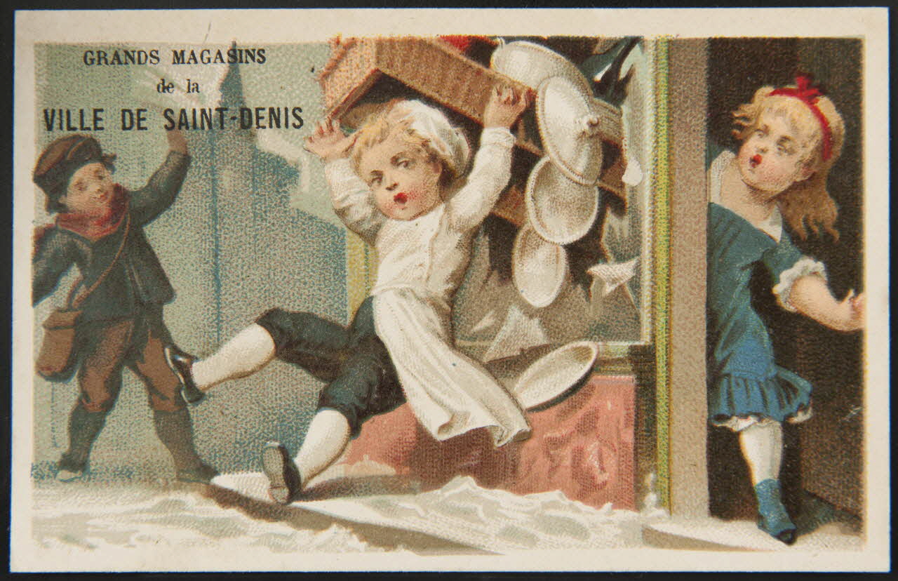 Bourgerie carte réclame chromo Paris 1860-1900 1995.1.3182.3 Photo