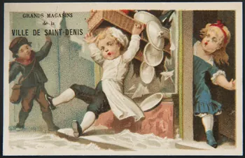 Bourgerie carte réclame chromo Paris 1860-1900 1995.1.3182.3 Photo