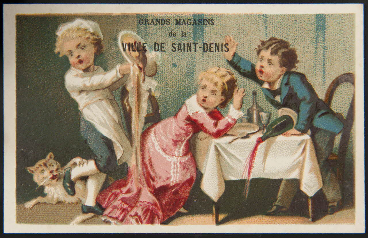 Bourgerie carte réclame chromo Paris 1860-1900 1995.1.3182.4 Photo