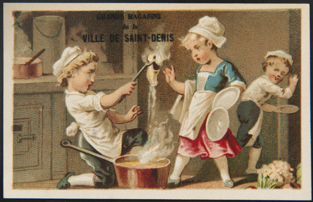 Bourgerie carte réclame chromo Paris 1860-1900 1995.1.3182.6 Photo