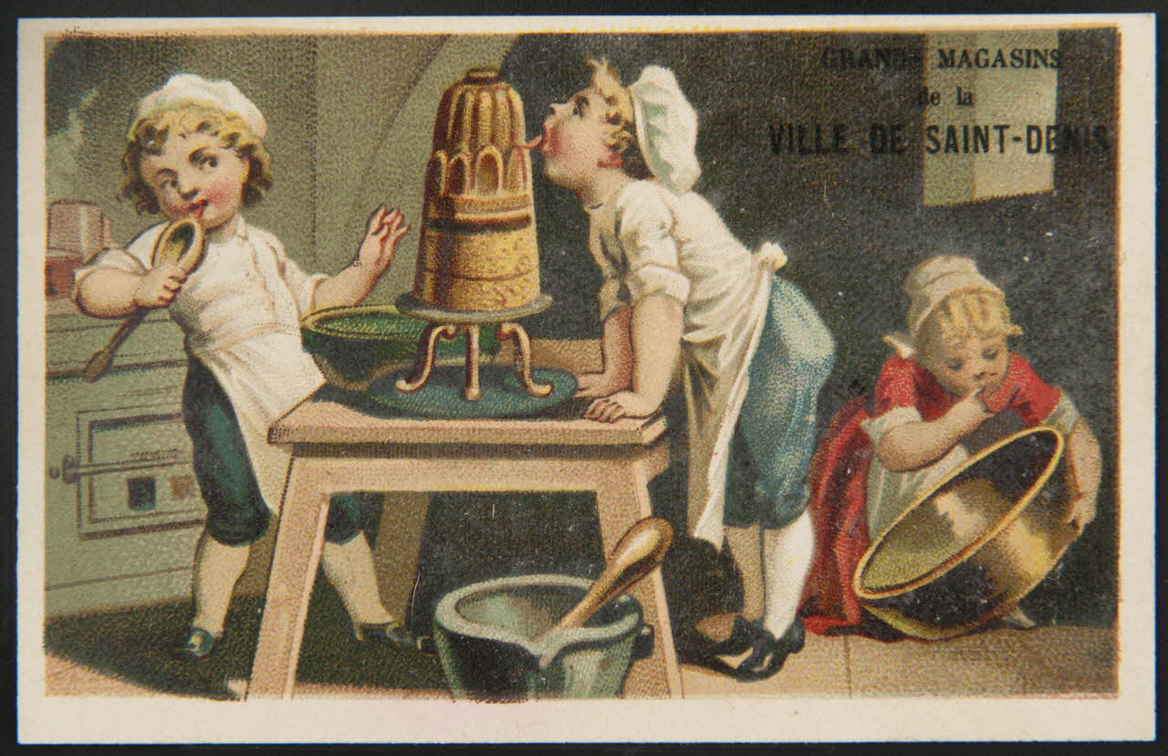 Bourgerie carte réclame chromo Paris 1860-1900 1995.1.3182.7 Photo