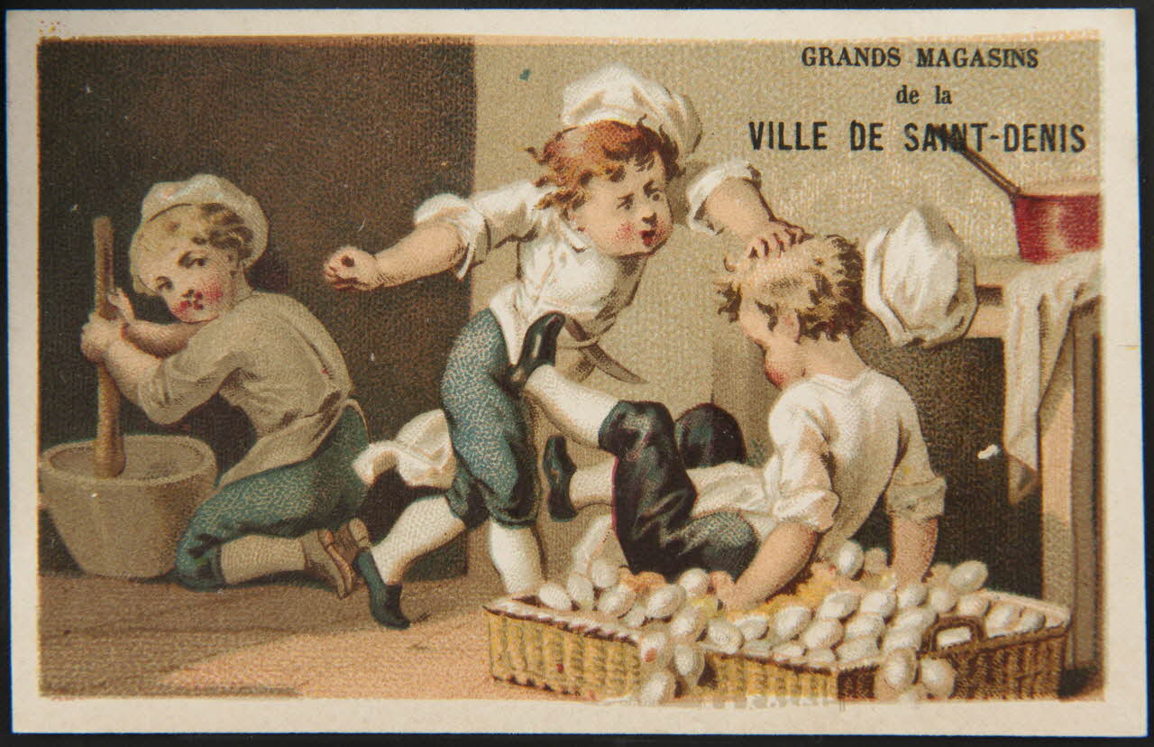 Bourgerie carte réclame chromo Paris 1860-1900 1995.1.3182.8 Photo