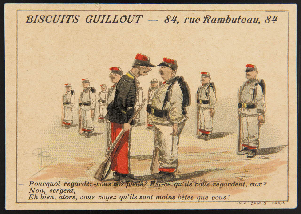 Guillaume Albert carte réclame chromo Paris 1882-1896 1995.1.3188.2 Photo