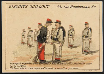 Guillaume Albert carte réclame chromo Paris 1882-1896 1995.1.3188.2 Photo
