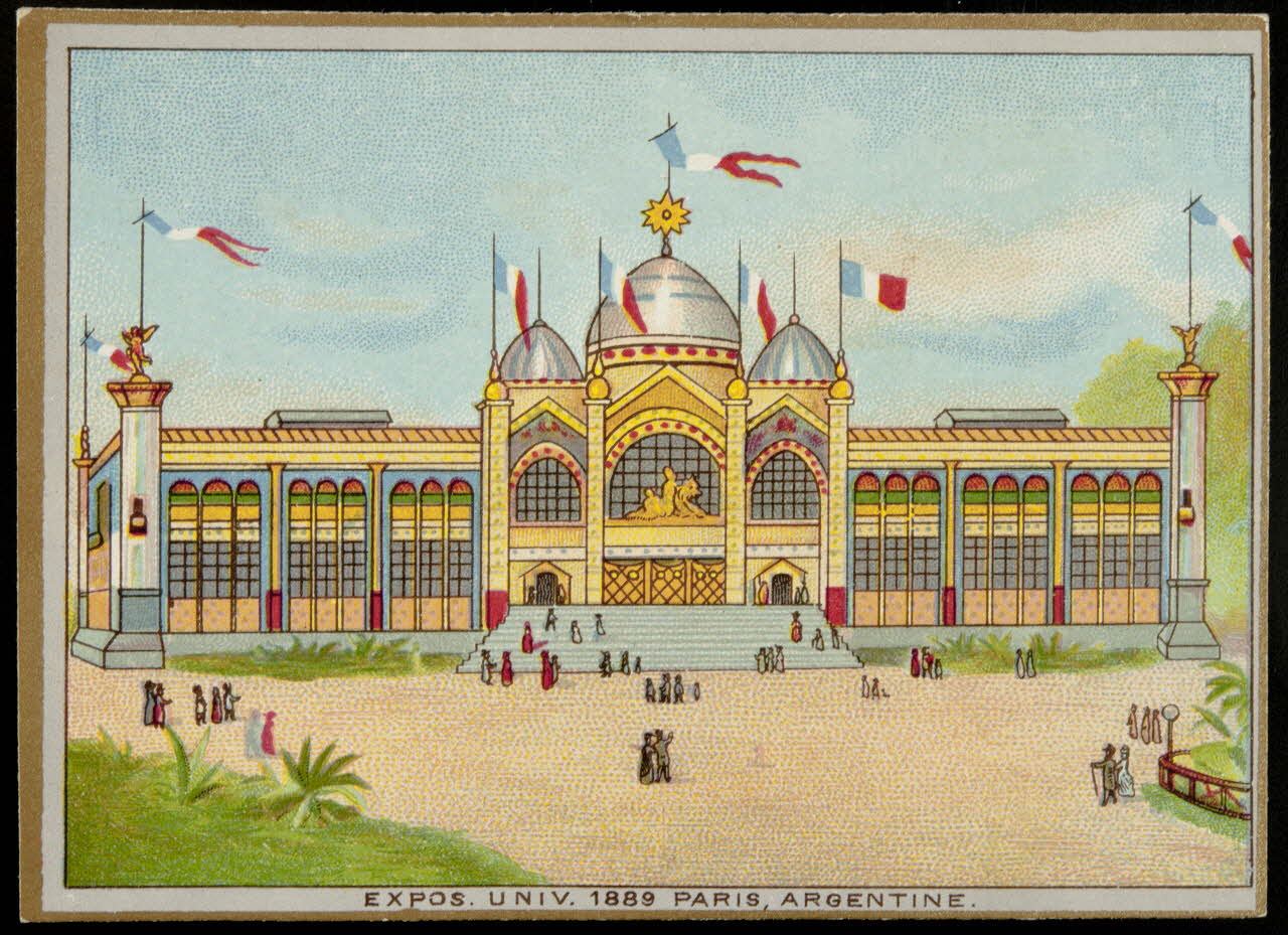 Caspari E. (éditeur), Colombel J. carte réclame chromo Paris 1880-1907 1995.1.3192.2 Photo