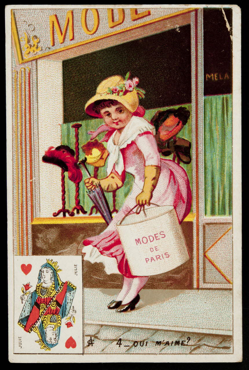 Clarey A. (éditeur), Dubourg carte réclame chromo Paris 1878-1893 1995.1.3205.4 Photo