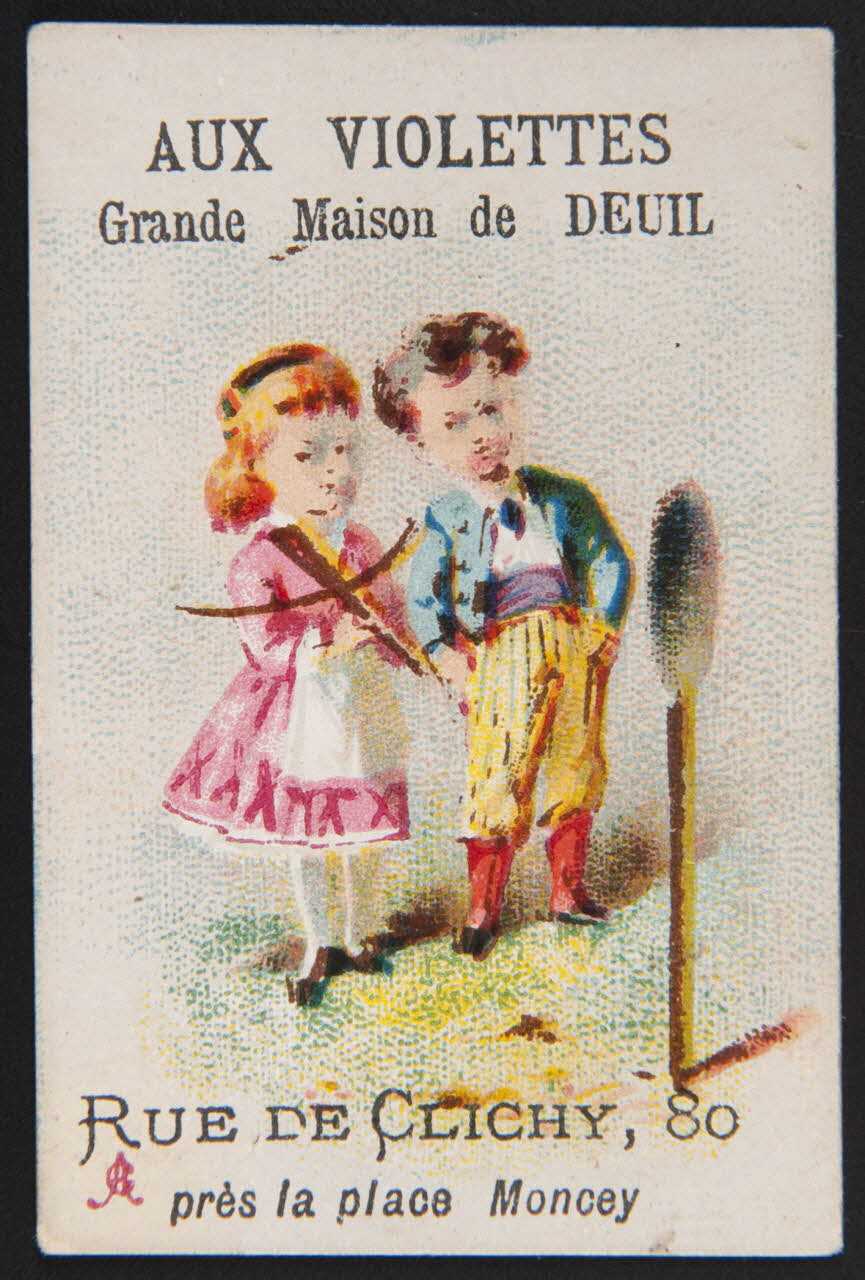 Alfred Clarey carte réclame chromo Asnières 1878-1884 1995.1.3211.5 Photo