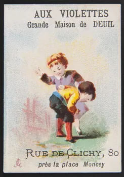 Alfred Clarey carte réclame chromo Asnières 1878-1884 1995.1.3211.7 Photo