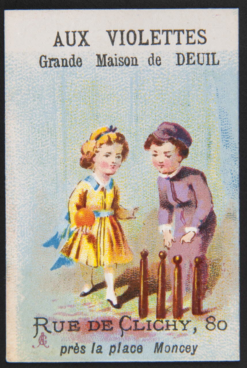 Alfred Clarey carte réclame chromo Asnières 1878-1884 1995.1.3211.9 Photo