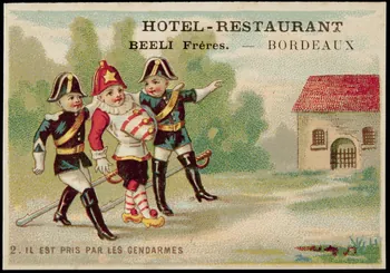 carte réclame chromo Paris 1880-1882 1995.1.3240.1  Photo