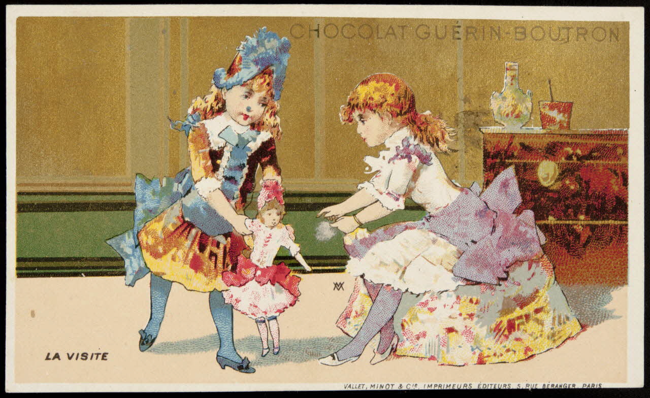 Vallet-Minot et Cie carte réclame chromo Paris 1889 1995.1.326.9 Photo