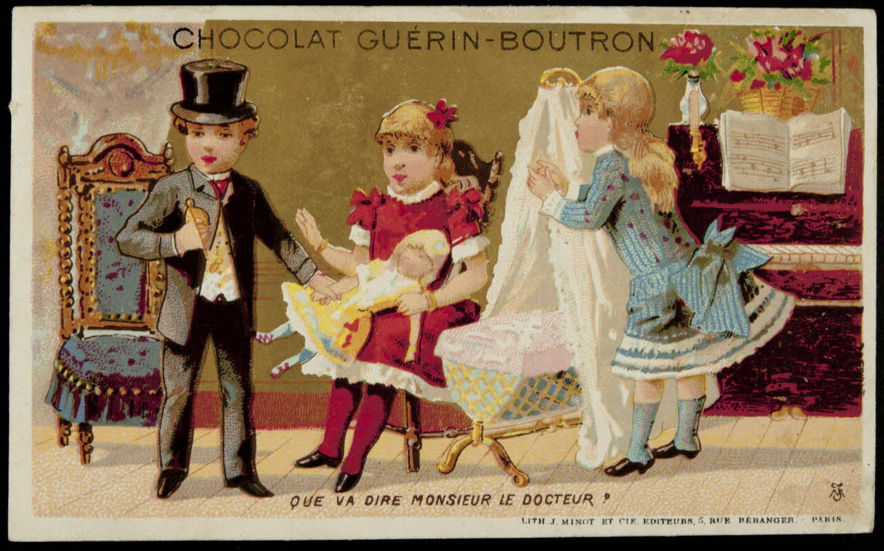 Vallet-Minot et Cie carte réclame chromo Paris 1889 1995.1.330.15 Photo