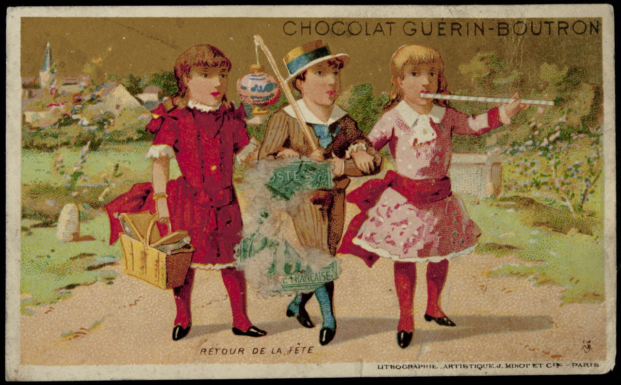 Vallet-Minot et Cie carte réclame chromo Paris 1889 1995.1.330.16 Photo