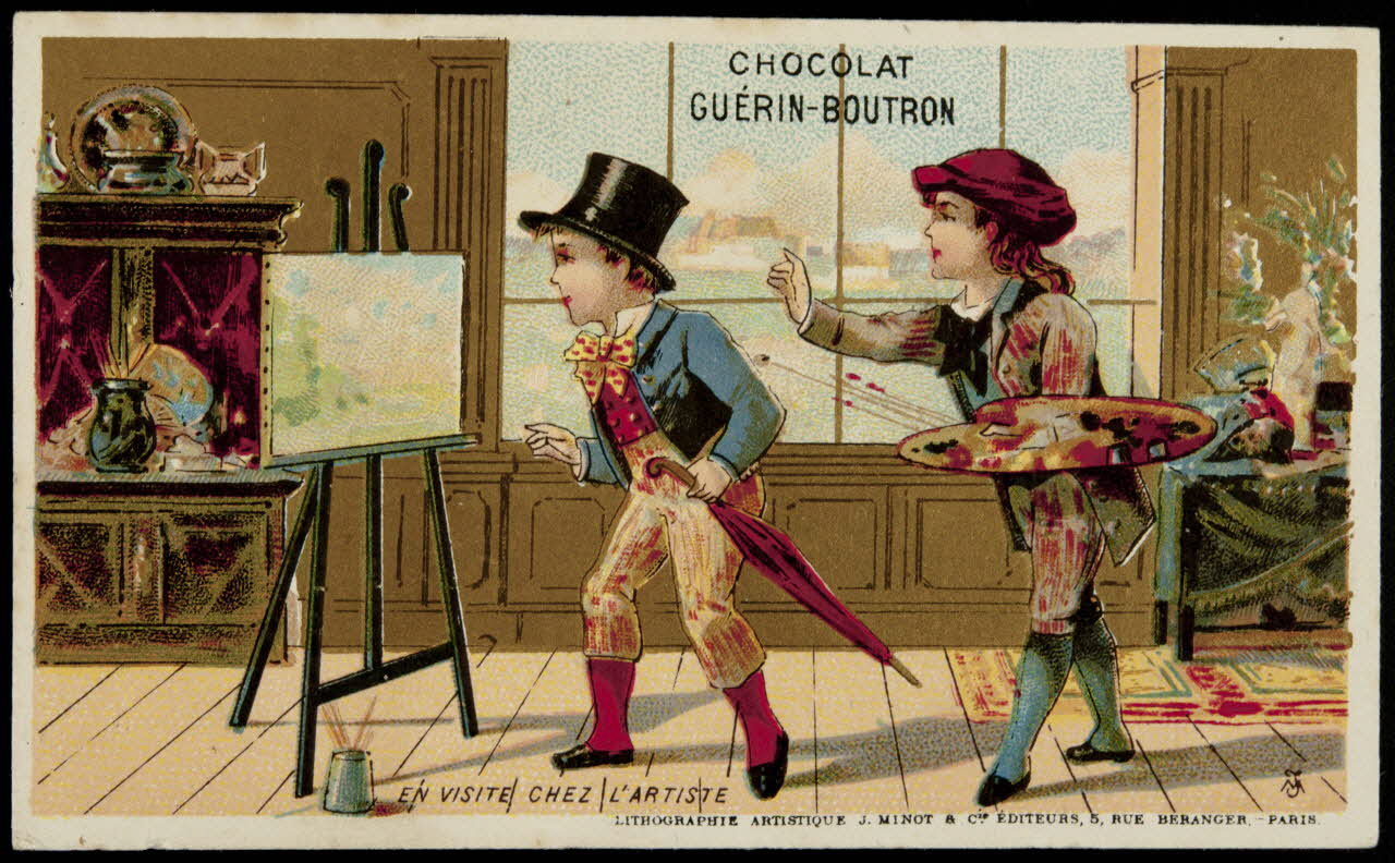 Vallet-Minot et Cie carte réclame chromo Paris 1889 1995.1.330.3 Photo