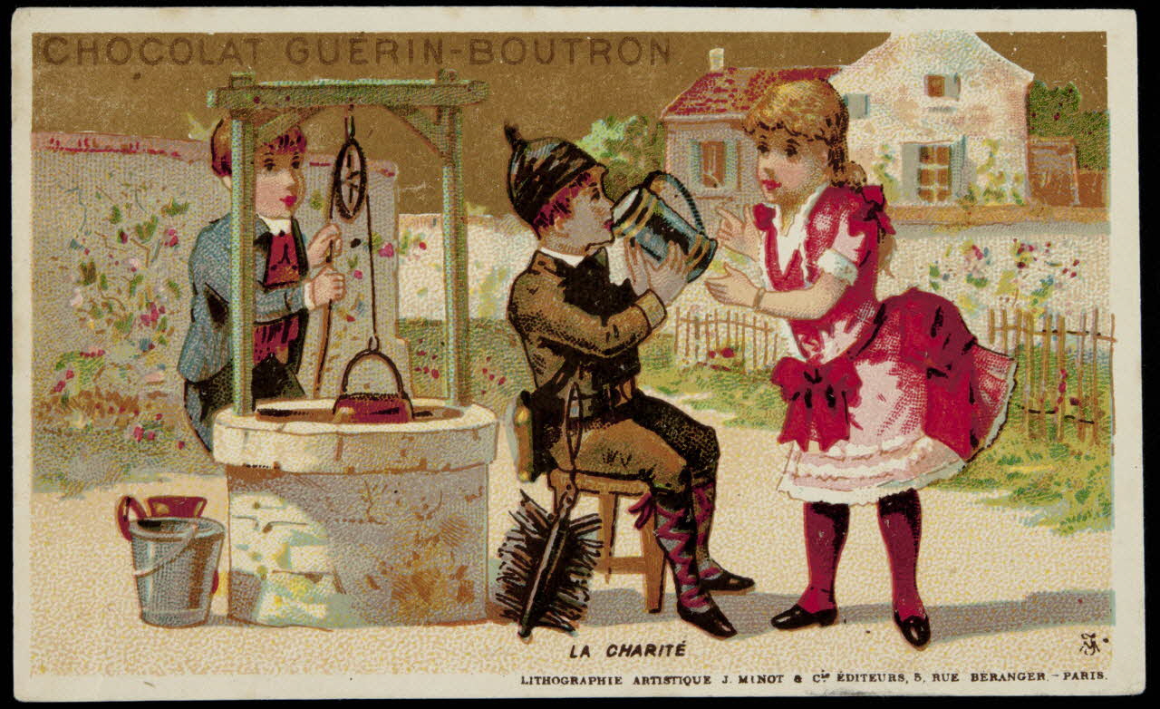 Vallet-Minot et Cie carte réclame chromo Paris 1889 1995.1.330.5 Photo