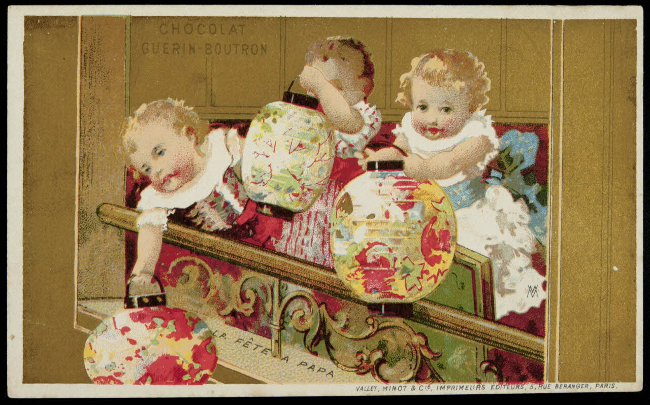Vallet-Minot et Cie carte réclame chromo Paris 1881-1884 1995.1.332.3 Photo