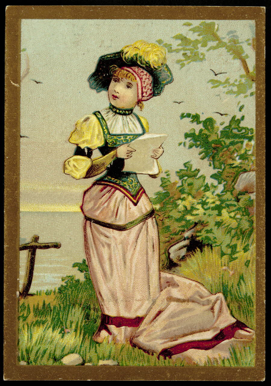 Gombert (éditeur), Tuck Raphaël carte réclame chromo Paris 1890-1914 1995.1.3434.2 Photo