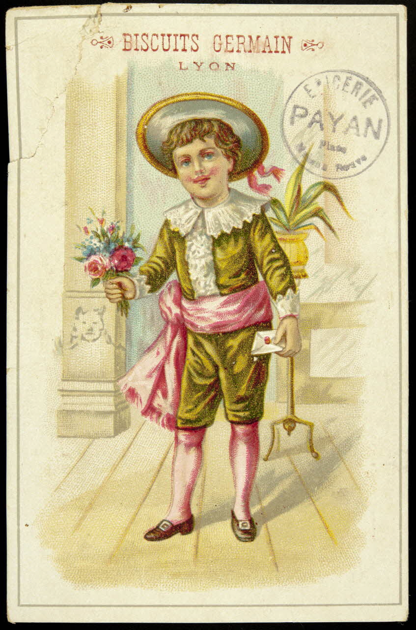 Gombert carte réclame chromo Halluin 1890-1914 1995.1.3436.2 Photo