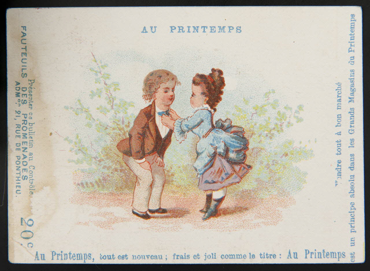 carte réclame . billet de location de fauteuils chromo 1995.1.3451.2 Photo