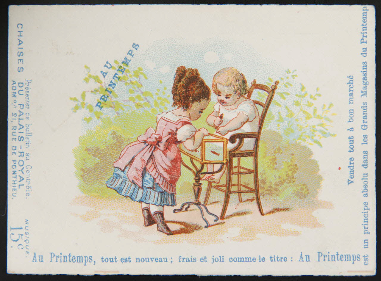 Dangivillé carte réclame chromo Paris 1877 1995.1.3451.6 Photo