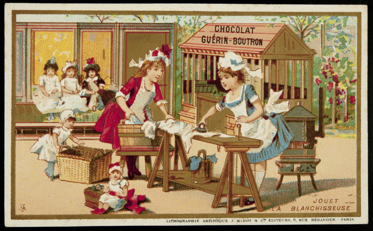 Vallet-Minot et Cie carte réclame chromo Paris 1889 1995.1.349.2 Photo