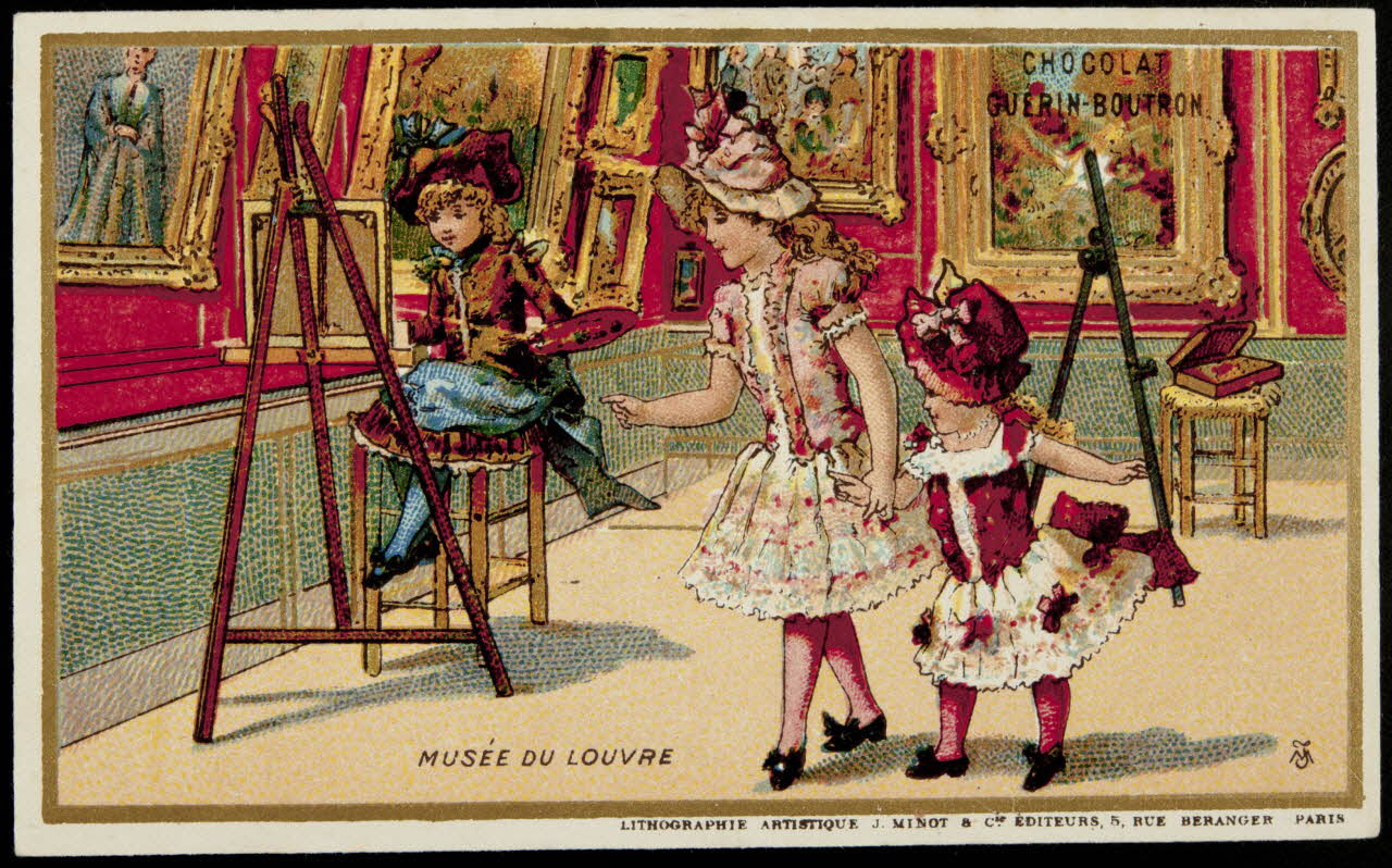 Vallet-Minot et Cie carte réclame chromo Paris 1889 1995.1.350.3 Photo