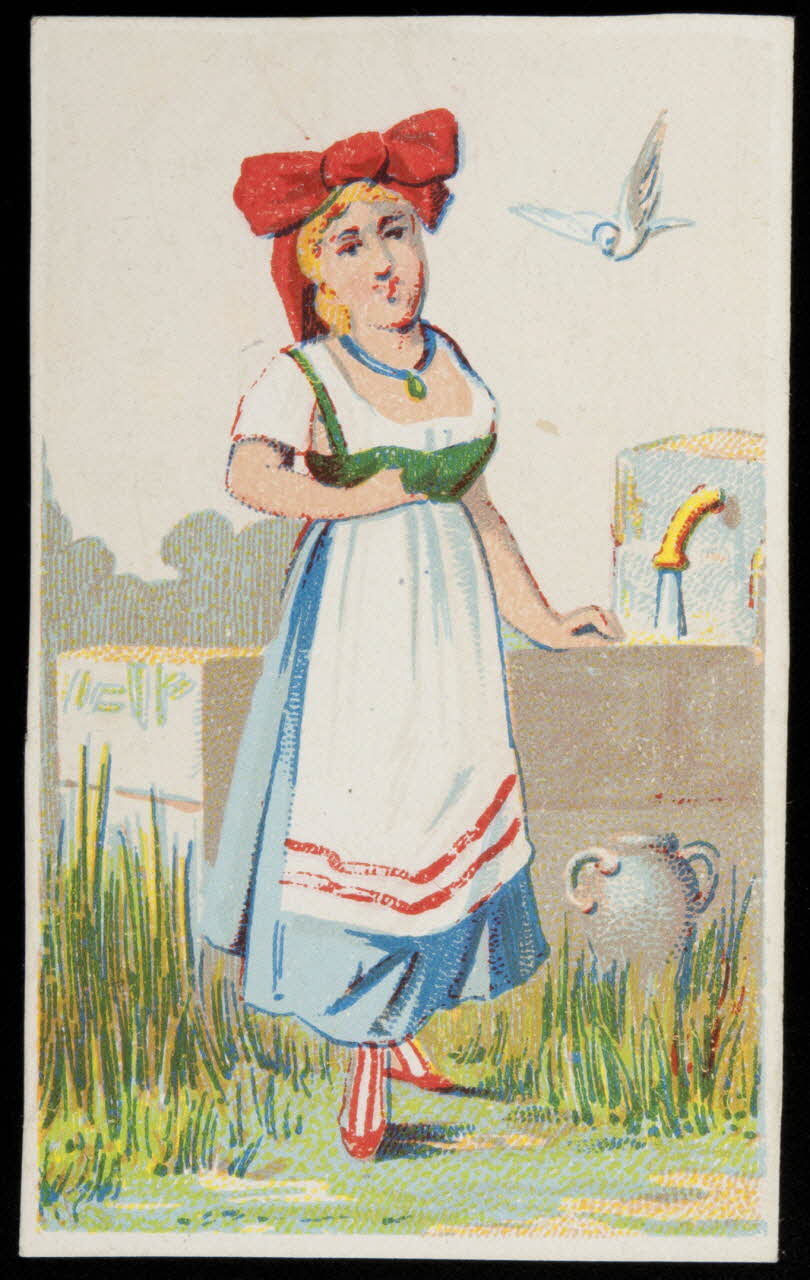 Danmanville et Daumas carte réclame chromo Paris 1870-1880 1995.1.3508.1 Photo