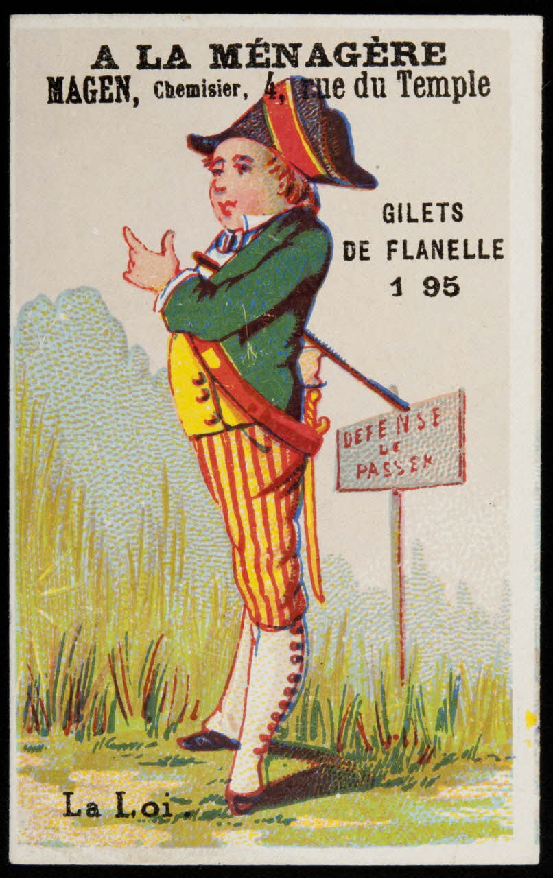 Danmanville et Daumas carte réclame chromo Paris 1870-1880 1995.1.3508.4 Photo