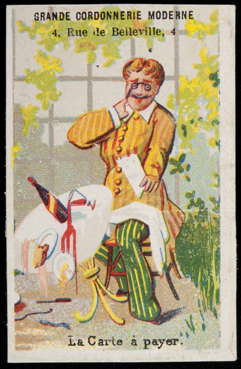 Danmanville et Daumas carte réclame chromo Paris 1870-1880 1995.1.3508.6 Photo