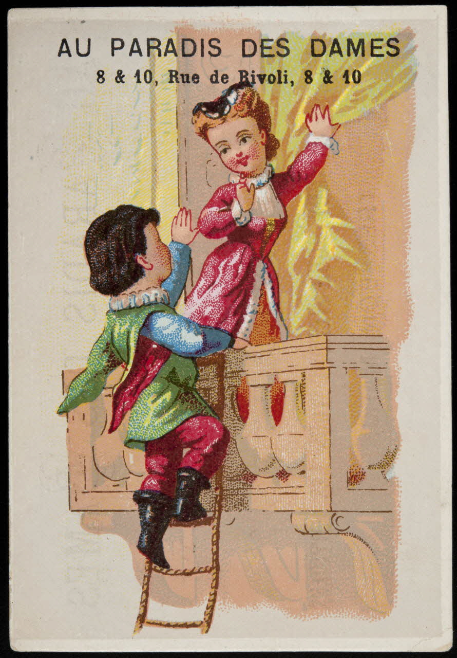 Danmanville et Daumas carte réclame chromo Paris 1870-1880 1995.1.3510.1 Photo