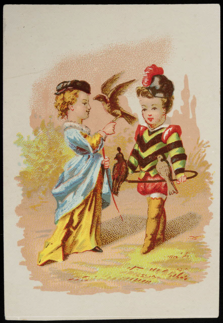 Danmanville et Daumas carte réclame chromo Paris 1870-1880 1995.1.3510.2 Photo