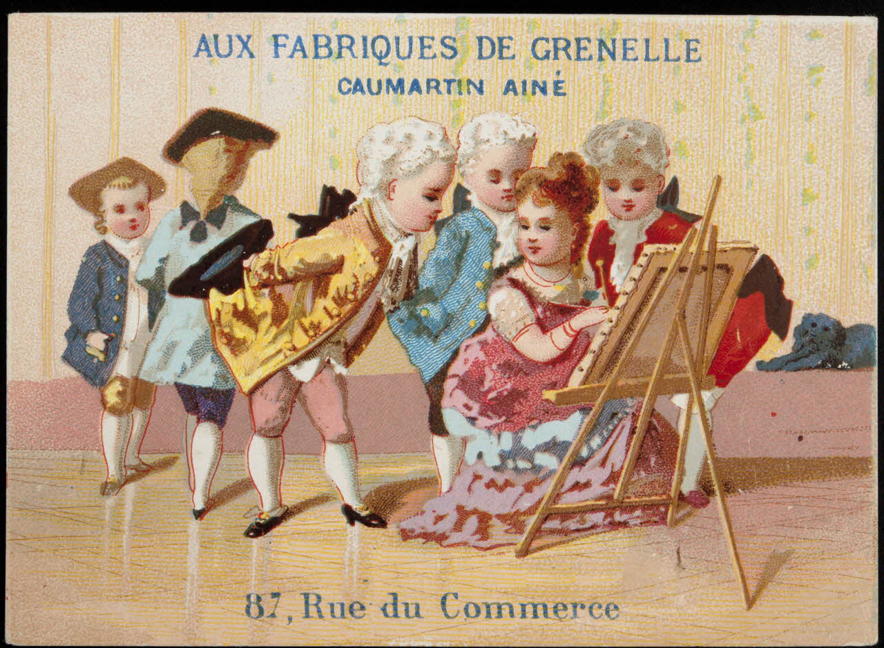 Danmanville et Daumas (éditeur), Tréhet carte réclame chromo Paris 1870-1880 1995.1.3512.1 Photo