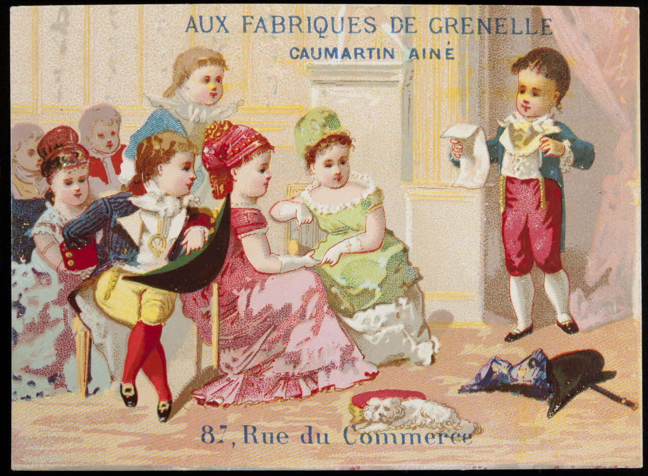 Danmanville et Daumas (éditeur), Tréhet carte réclame chromo Paris 1870-1880 1995.1.3512.3 Photo