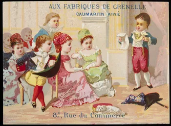 Danmanville et Daumas (éditeur), Tréhet carte réclame chromo Paris 1870-1880 1995.1.3512.3 Photo