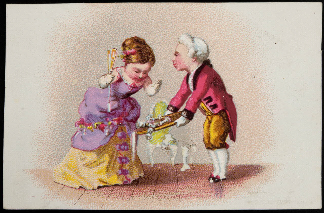 Danmanville et Daumas carte réclame chromo Paris 1870-1880 1995.1.3513.1 Photo