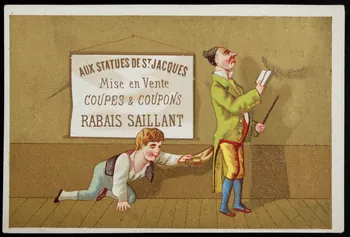 Danmanville et Daumas carte réclame chromo Paris 1870-1880 1995.1.3514.2  Photo