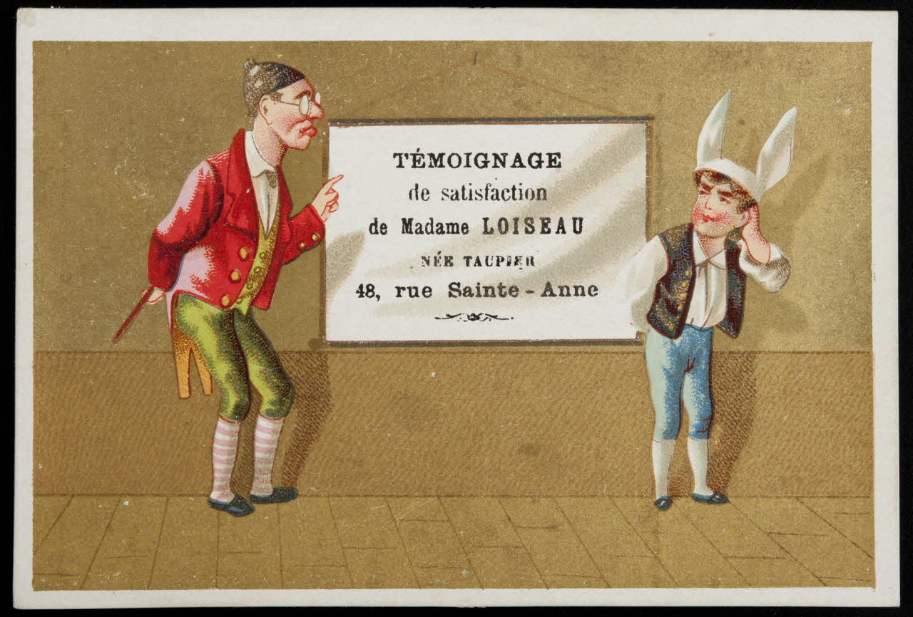 Danmanville et Daumas (éditeur), Tréhet carte réclame chromo Paris 1870-1880 1995.1.3514.3 Photo