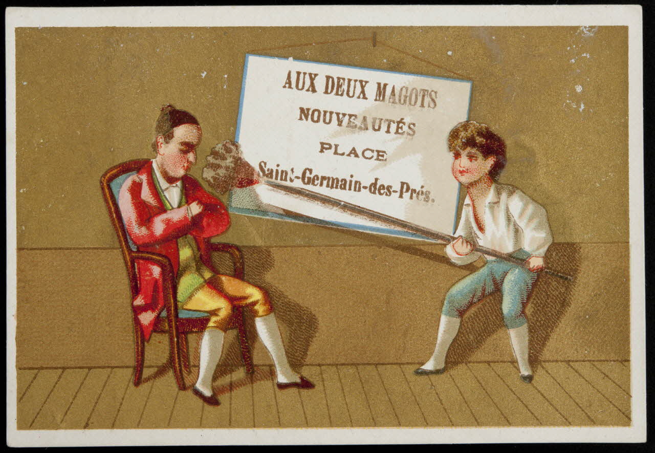 Danmanville et Daumas carte réclame chromo Paris 1870-1880 1995.1.3514.4 Photo