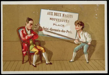 Danmanville et Daumas carte réclame chromo Paris 1870-1880 1995.1.3514.4 Photo