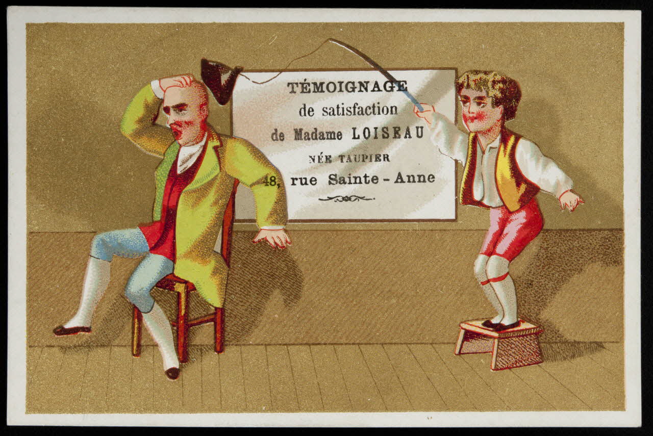 Danmanville et Daumas (éditeur), Tréhet carte réclame chromo Paris 1870-1880 1995.1.3514.5 Photo