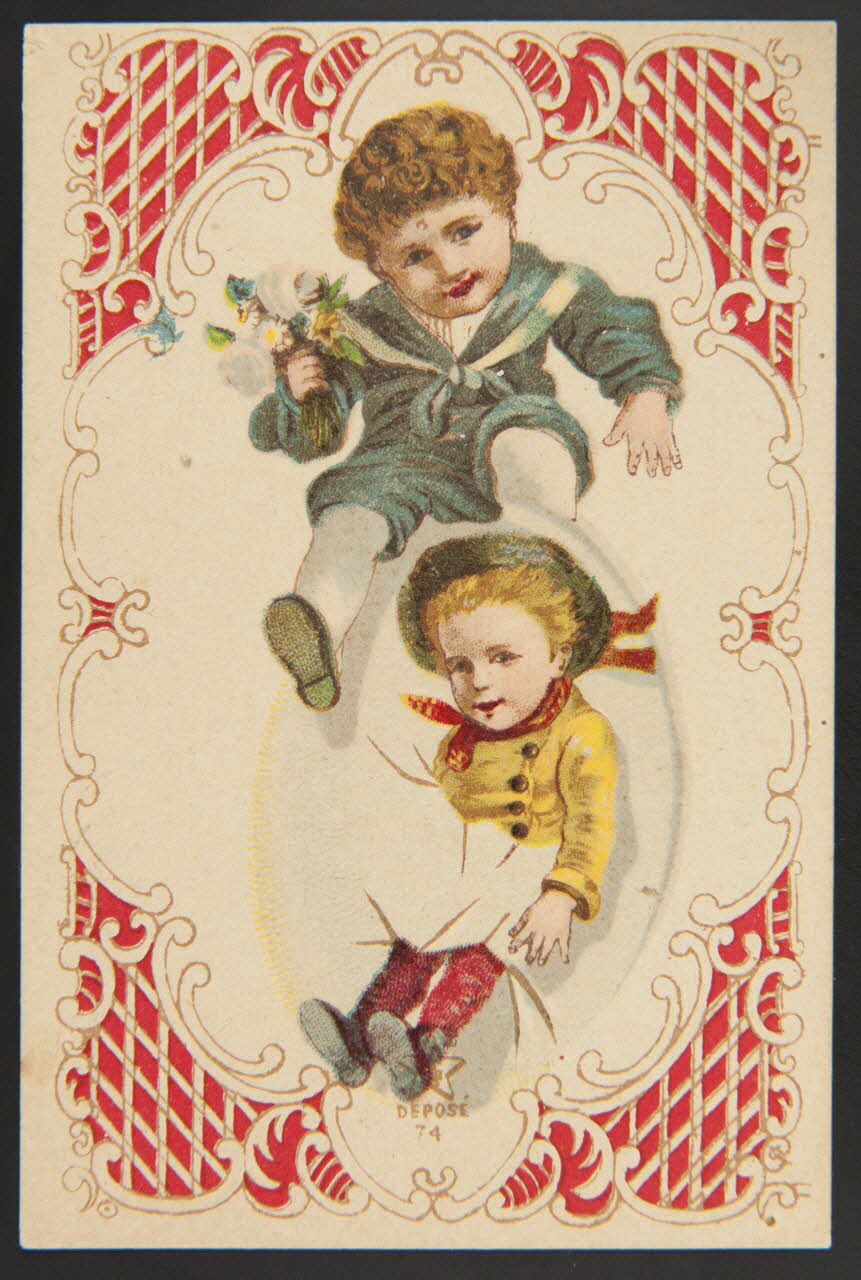 Gombert carte réclame chromo Halluin 1890-1914 1995.1.3525.5 Photo
