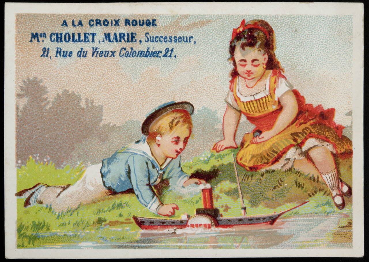 Danmanville et Daumas carte réclame chromo Paris 1875-1890 1995.1.3603.1 Photo