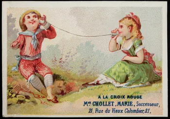 Danmanville et Daumas carte réclame chromo Paris 1875-1890 1995.1.3603.2  Photo