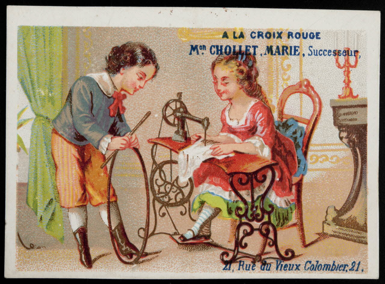 Danmanville et Daumas carte réclame chromo Paris 1875-1890 1995.1.3603.5 Photo