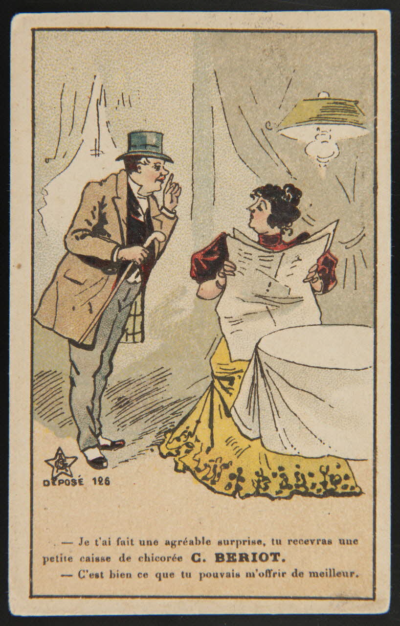 Gombert carte réclame chromo Paris 1890-1914 1995.1.3632.1 Photo