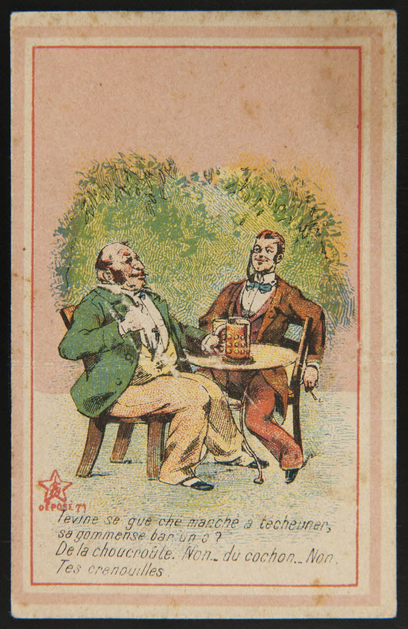 Gombert (éditeur), Duffit carte réclame chromo Paris 1890-1914 1995.1.3634.6 Photo