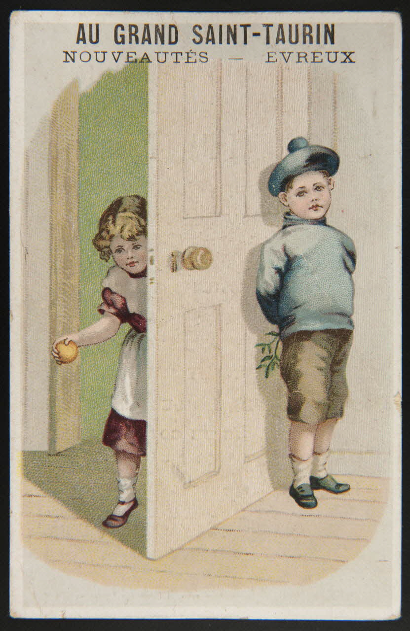 Gombert (éditeur), Rousseaux G. carte réclame chromo Paris 1890-1914 1995.1.3647.2 Photo